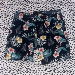 George Men's Tropical Swim Hybrids - Black and Multicolor